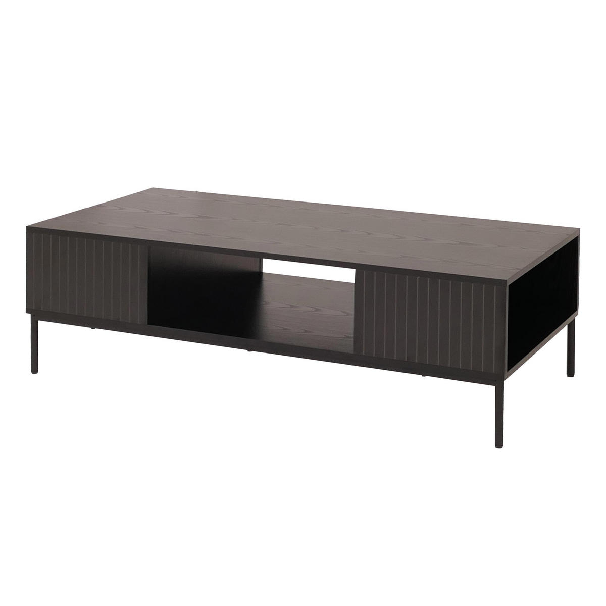 COUCHTISCH rechteck Schwarz - Schwarz, Holz (60/120/39cm) - MCW