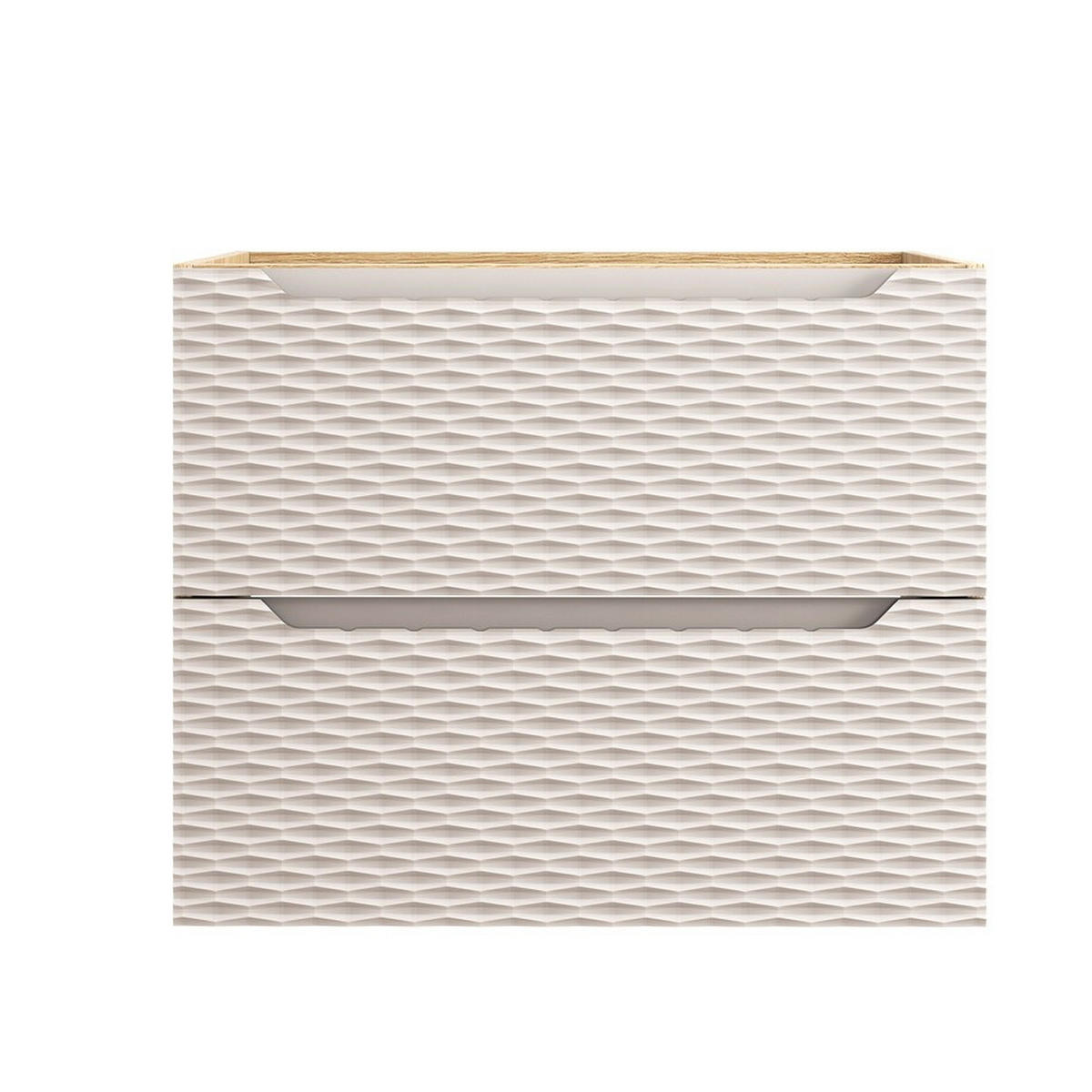 WASCHBECKENUNTERSCHRANK 70 cm 2 Teile - Ocean Beige O BM442 in Beige / Geölter Eiche - Beige, Holz (70/57/46cm)