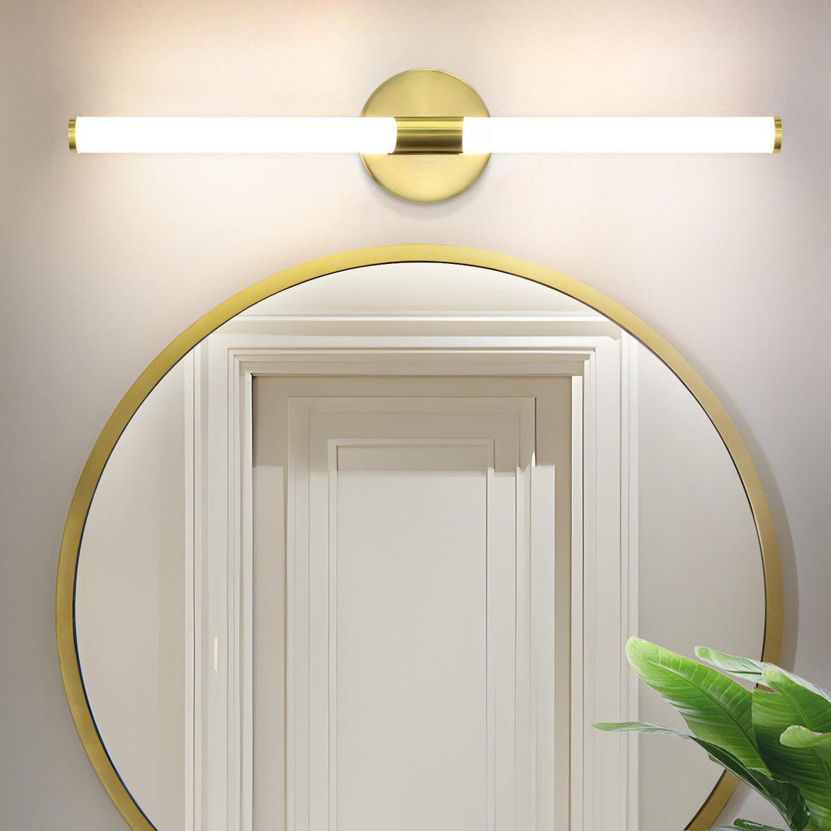 SPIEGELLEUCHTE Allen II 60/12/6.6cm - Goldfarben, Metall (60/12/6.6cm) - Nettlife