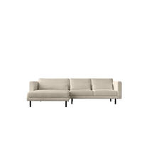 ECKSOFA L-form Dani Stoff Poso Beige Links - Beige, Holz (281/174cm) - Kaiser Möbel