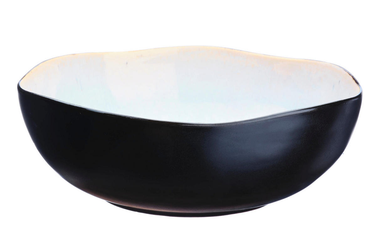 SALATSCHALEN Iris Ø24cm und Ø28,5cm - 2er-Set - Elfenbeinweiß - Weiß, Keramik - Björn