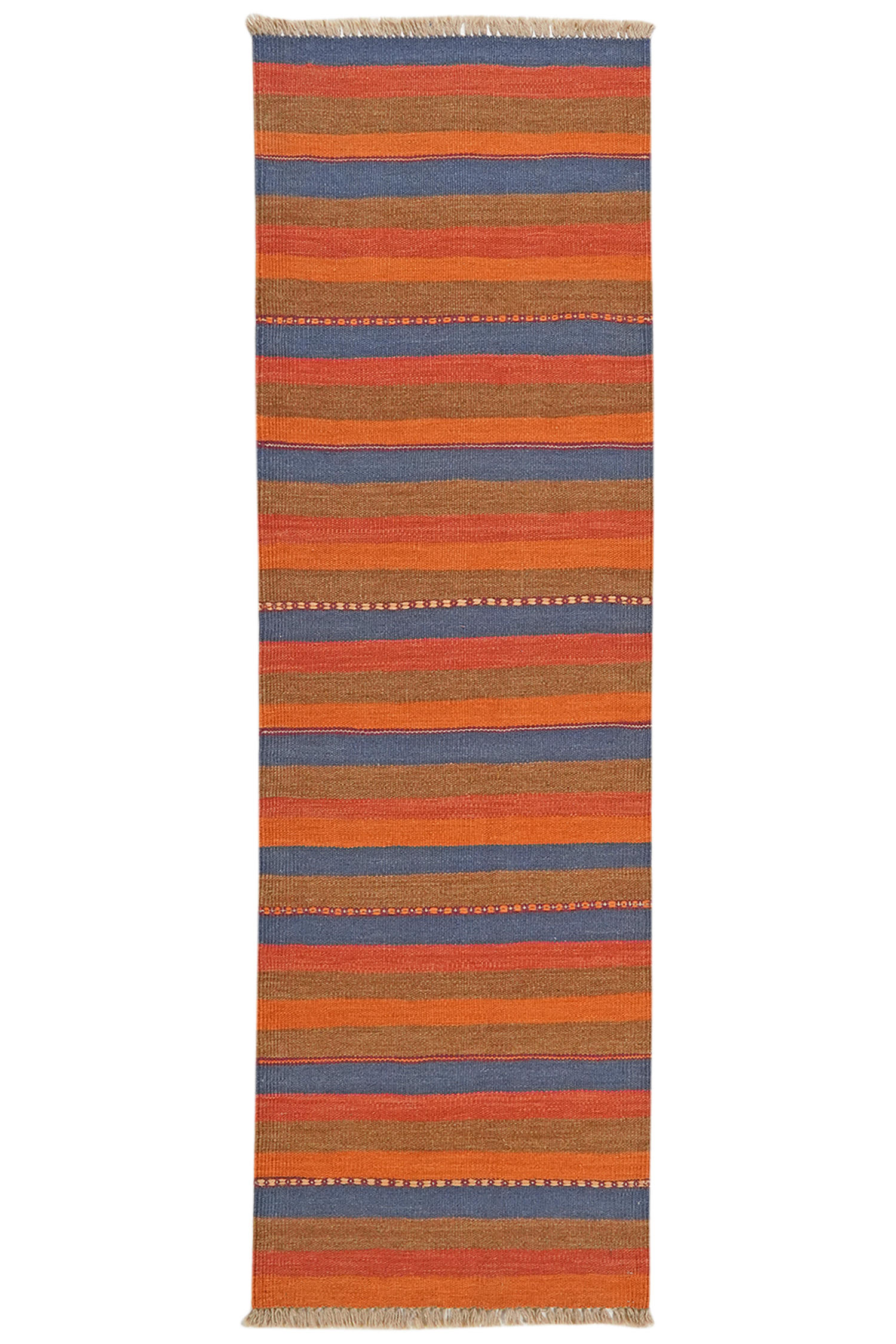 HANDWEBTEPPICH Kelim Gashgai Mehrfarbig 192/60 cm Schurwolle - Multicolor, Textil (60/192cm) - Looma