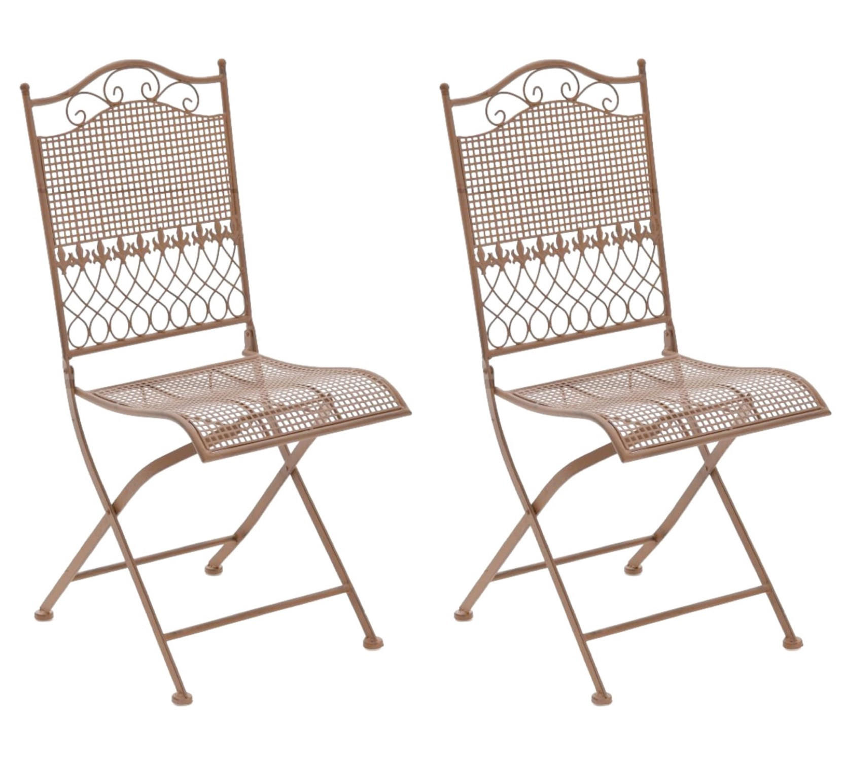 TPFGarden Gartenstühle Braun 41x50x91 cm