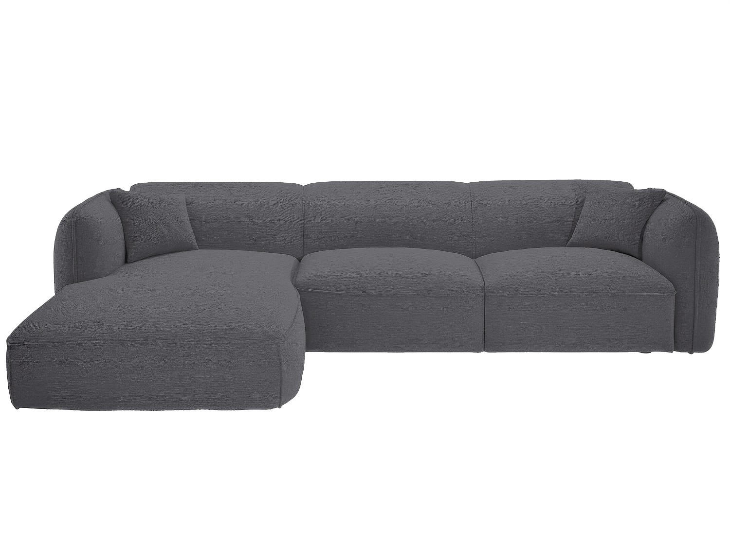 SOFA - 5 Personen - stoff - anthrazitgrau Camilio - Anthrazit, Textil (272/74/165cm) - Vente-Unique