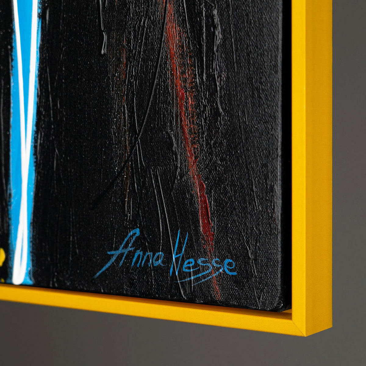 GEMÄLDE Symphonie der Farben Schattenfugenrahmen Gelb 140x100 cm - Gelb, Holz (140/100cm) - YS-art gallery