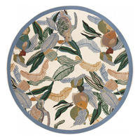 OUTDOOR-TEPPICH Dori lagunenblau durchmesser 160 cm - Türkis, Textil (160/160cm) - Vivaraise