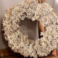 TROCKENBLUMEN Isländischer Reindeermooskranz - Grün, Naturmaterialien (6cm) - Lykke & You