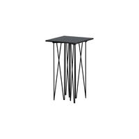 BEISTELLTISCH STONE Schwarz 40x40x65 cm - Schwarz, Metall (40/40/65cm) - FURNLUX