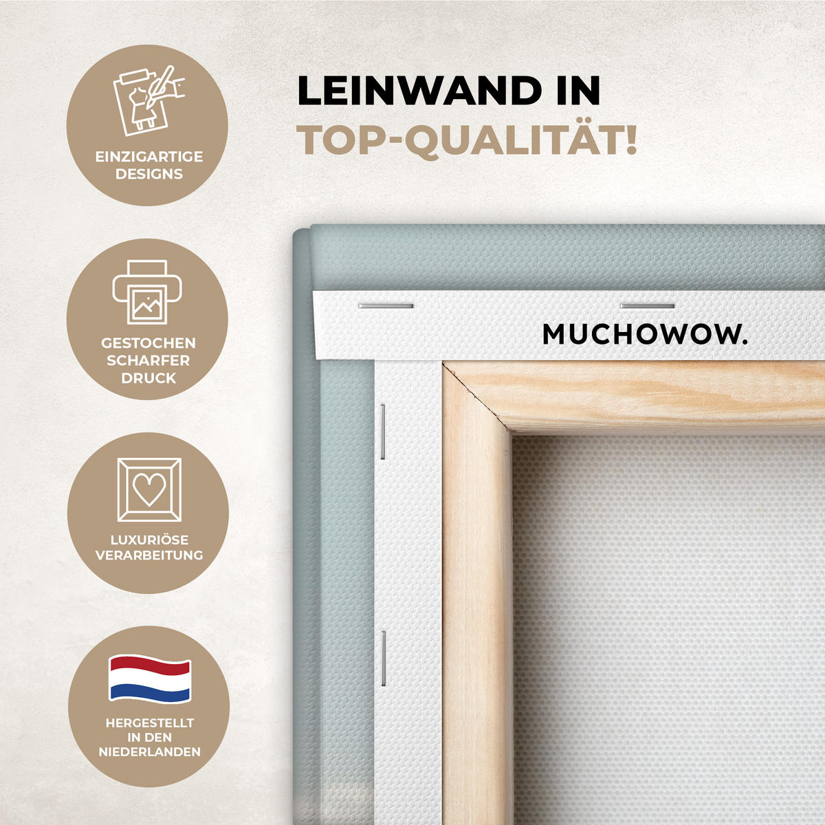 LEINWANDBILD Auto - Rot - Geschenke - Winter - Schnee - Weihnachten 90x140 cm - Rot, Textil (90/140cm) - MuchoWow