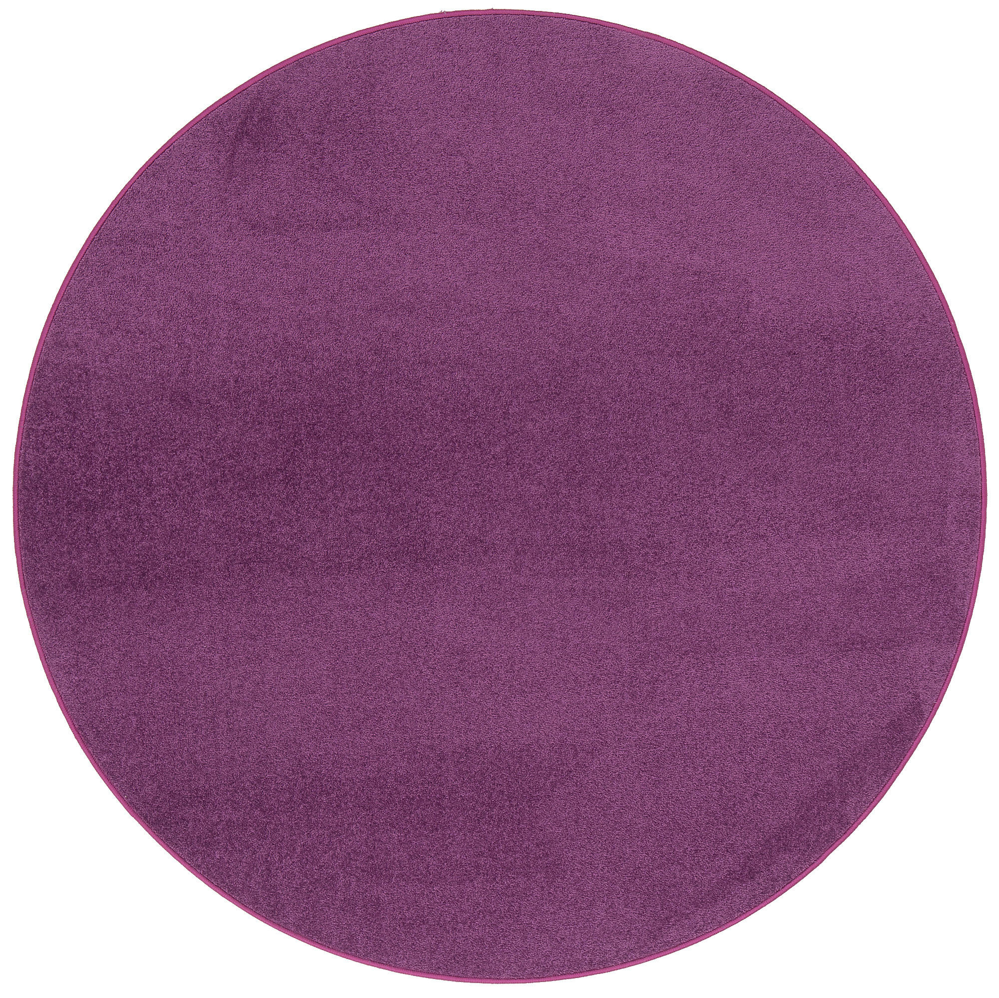 TREND VELOURS TEPPICH JOY RUND - Lila, Textil (133/133cm) - Snapstyle