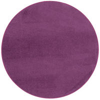 TREND VELOURS TEPPICH JOY RUND - Lila, Textil (100/100cm) - Snapstyle