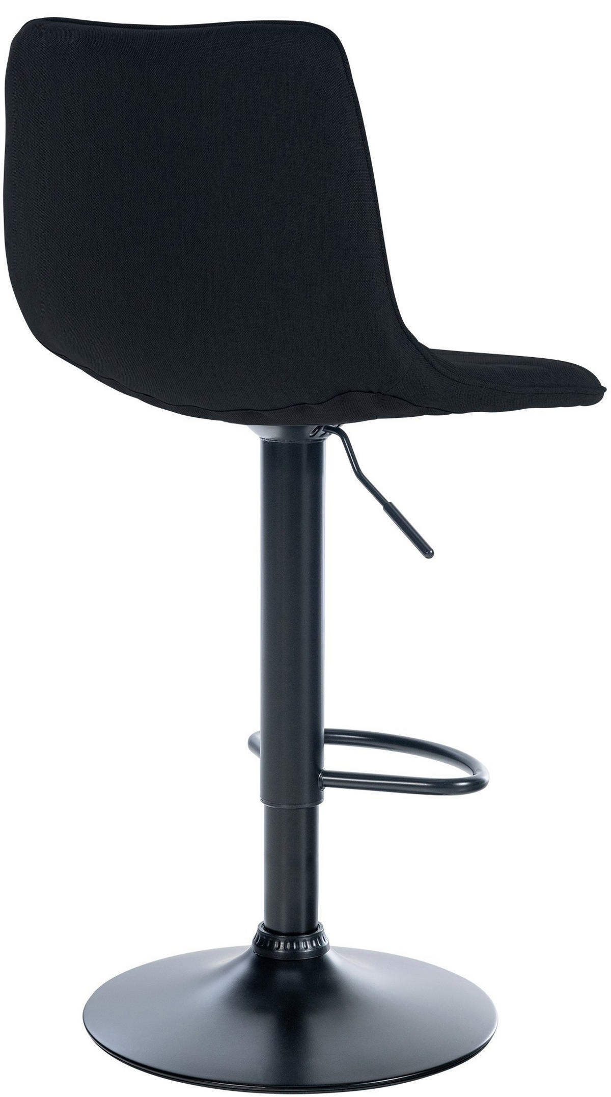 BARHOCKER Stoff schwarz - Schwarz, Textil/Metall (45/89/46cm) - CLP