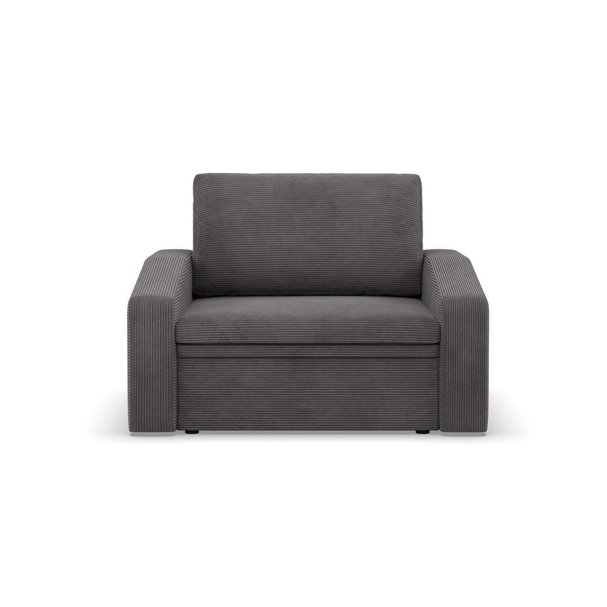 LOUNGESESSEL ORBIT, 90 CM, Cord - Dunkelgrau - Dunkelgrau, Textil (118/80/87cm)