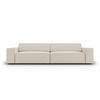 SOFA Jodie aus Samt dunkelbeige 4 Sitzplätze - Mokka, Textil (244/70/102cm) - Micadoni