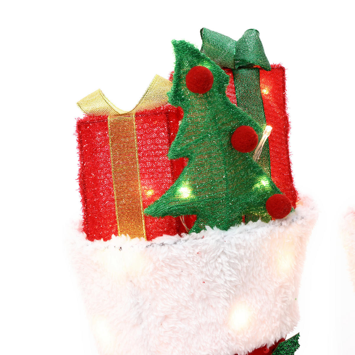 WEIHNACHTSDEKORATIONSSET HTHD0255 - Rot/Schwarz, Kunststoff/Metall (12/46/31cm) - Hometopia