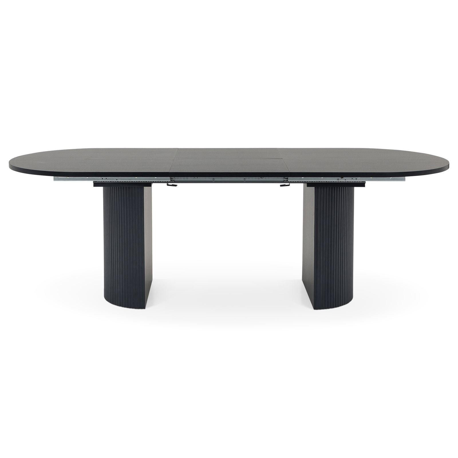 ESSTISCH EMEZA schwarz - Schwarz, Holzwerkstoff (90/180/76cm) - IDIMEX