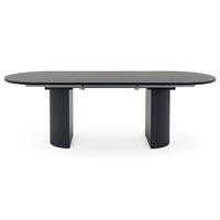 ESSTISCH EMEZA schwarz - Schwarz, Holzwerkstoff (90/180/76cm) - IDIMEX