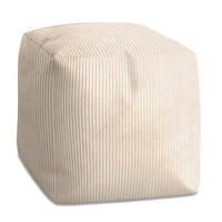 SITZSACK CUBE Vanilla Ice - Beige, Textil (60/60/60cm) - Dreamroots