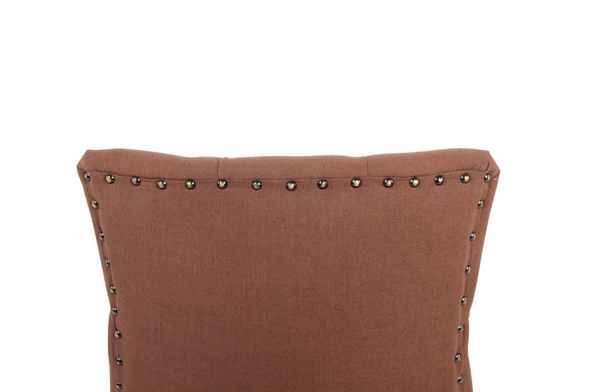 WOHNZIMMERSTUHL Stoff braun - Naturfarben/Braun, Holz/Textil (55/92/58cm) - CLP