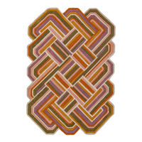 TEPPICH aus Wolle SOAR in Flieder, geometrisch, 140 x 200 cm - Rosa, Textil (200/140cm) - KADIMA DESIGN