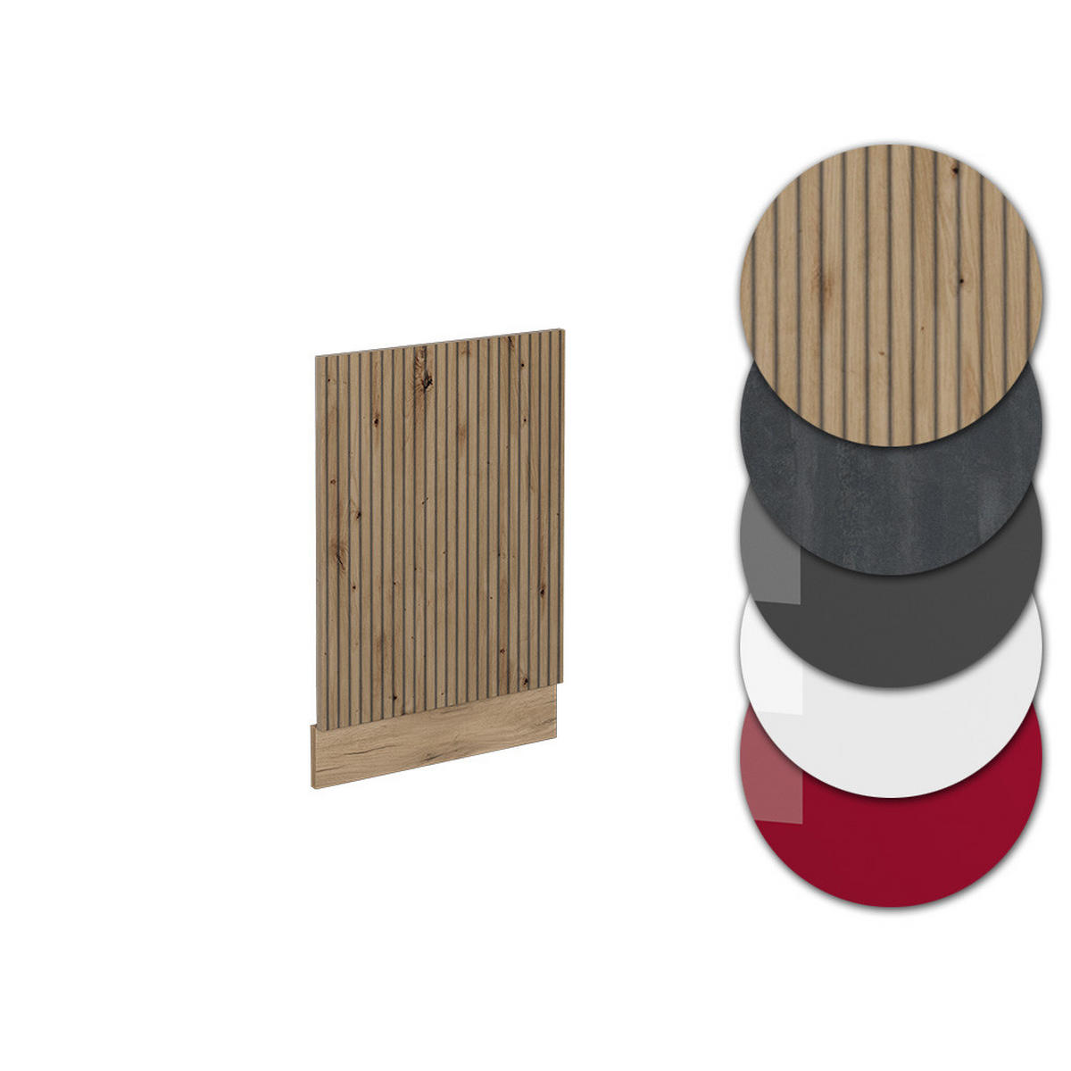 FRONTBLENDE R-Line Artisan-Eiche 45 cm, AP Eiche - Eiche Wotan/Eiche Artisan, Holzwerkstoff (45/57.2/1.6cm) - Vicco