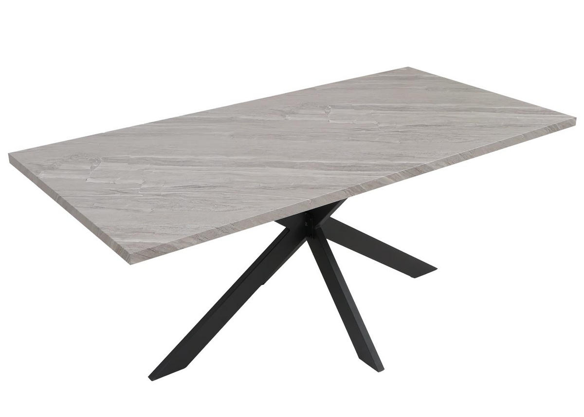 ESSZIMMERTISCH eckig Grau - Grau, Holzwerkstoff (90/180/76cm) - MCW