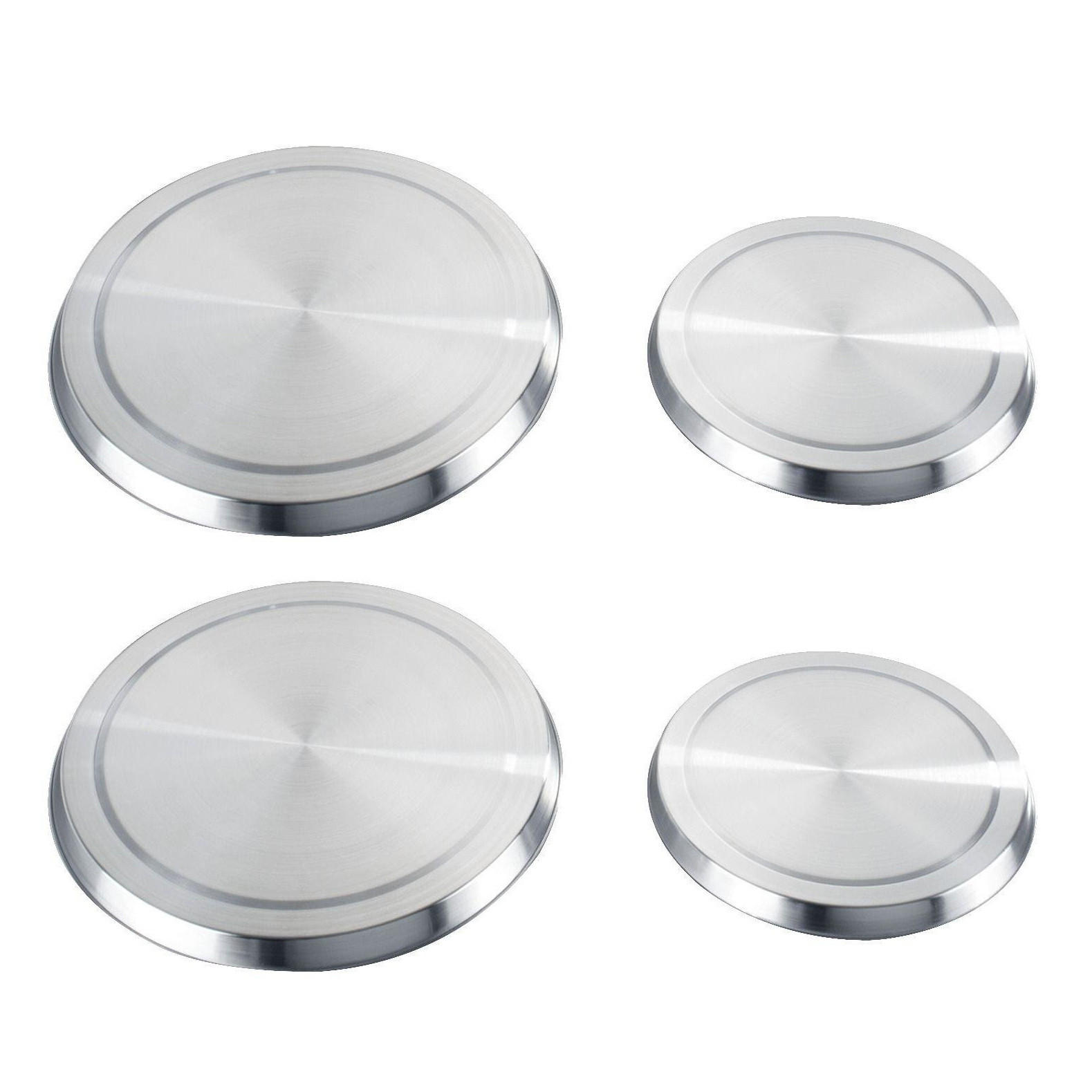 Wenko Herdabdeckungen-Set Silber 20x20 cm