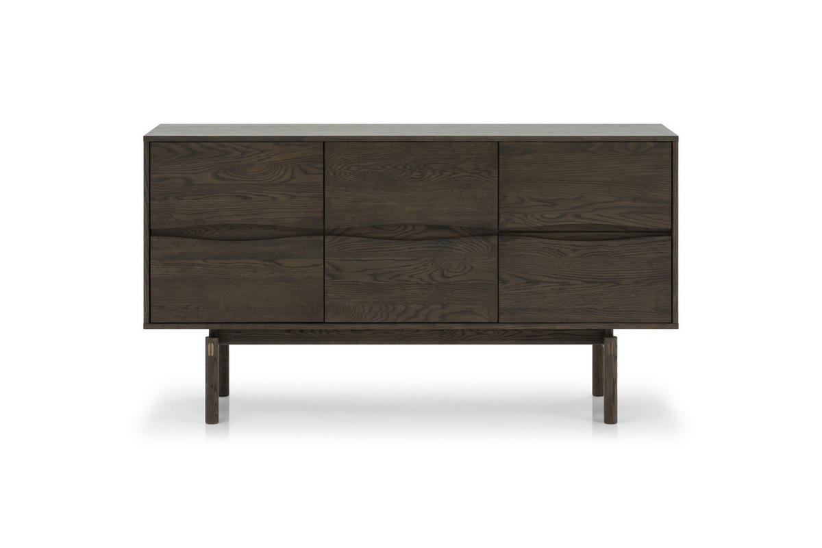 SIDEBOARD Celeste, Braune Massiveiche - Braun, Holz (45/82/150cm) - WOODEK