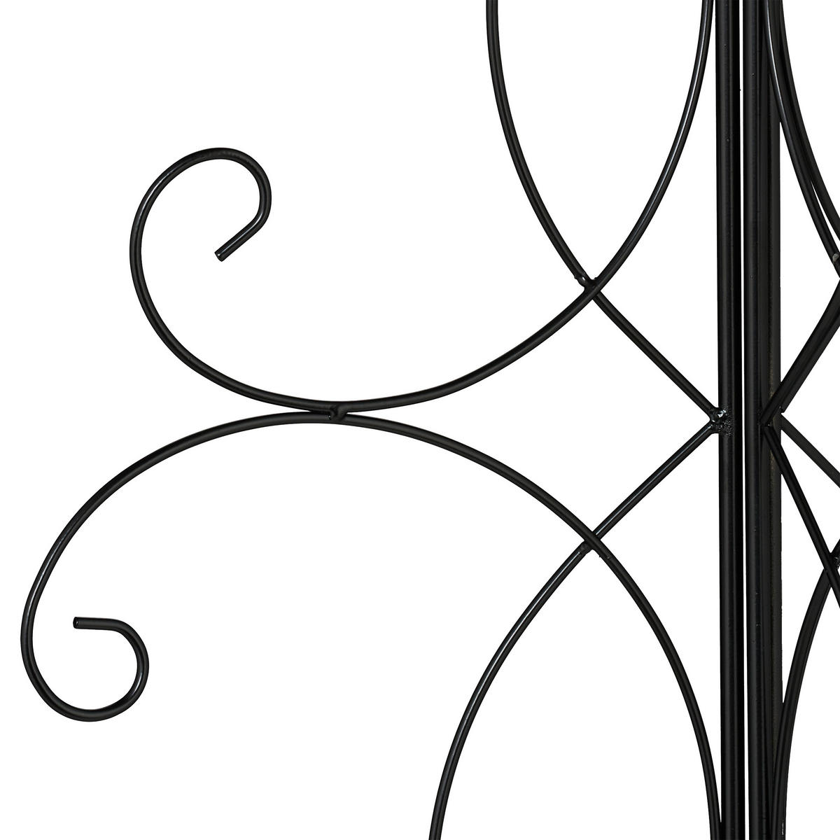 RANKHILFE - Schwarz, Metall (43/125/43cm) - Relaxdays