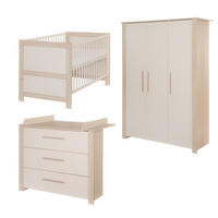 BABYZIMMER-SET Momo 3-teilig - Kaschmir, Holz/Holzwerkstoff (118/190/52cm) - Roba