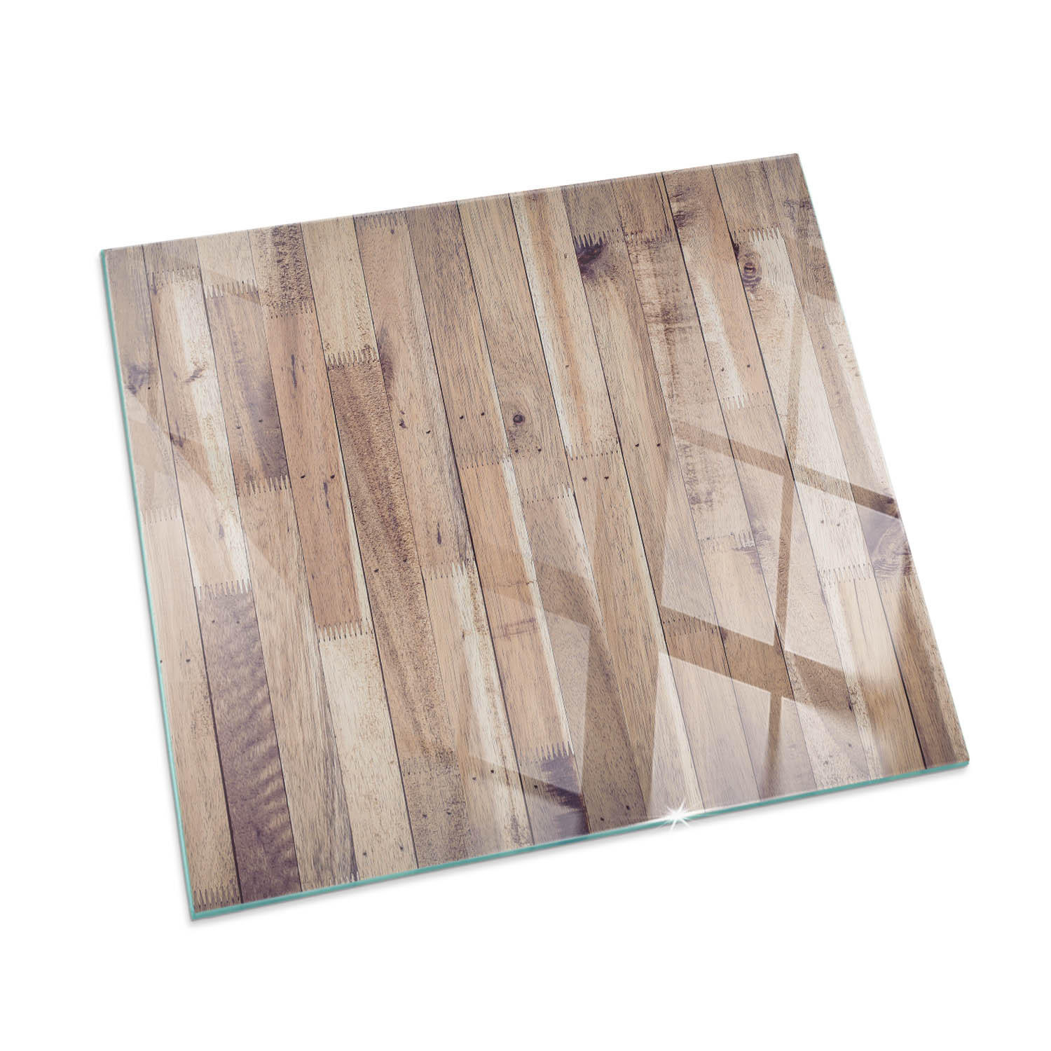 GLASPLATTE für Kamin 60x60 cm Braun - Braun, Glas (60/60/0.4cm) - ArtPrintCave