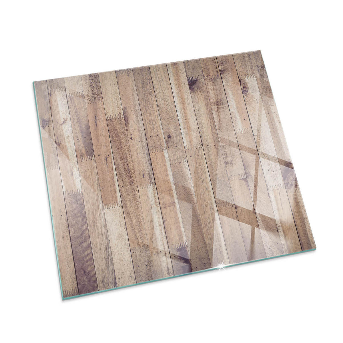 GLASPLATTE für Kamin 50 × 50 cm Braun - Braun, Glas (50/50/0.4cm) - ArtPrintCave