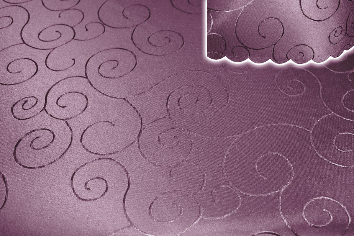 TISCHDECKE 130/340 cm Ornamente Lila - Lila, Textil (130/340cm) - TiborTex