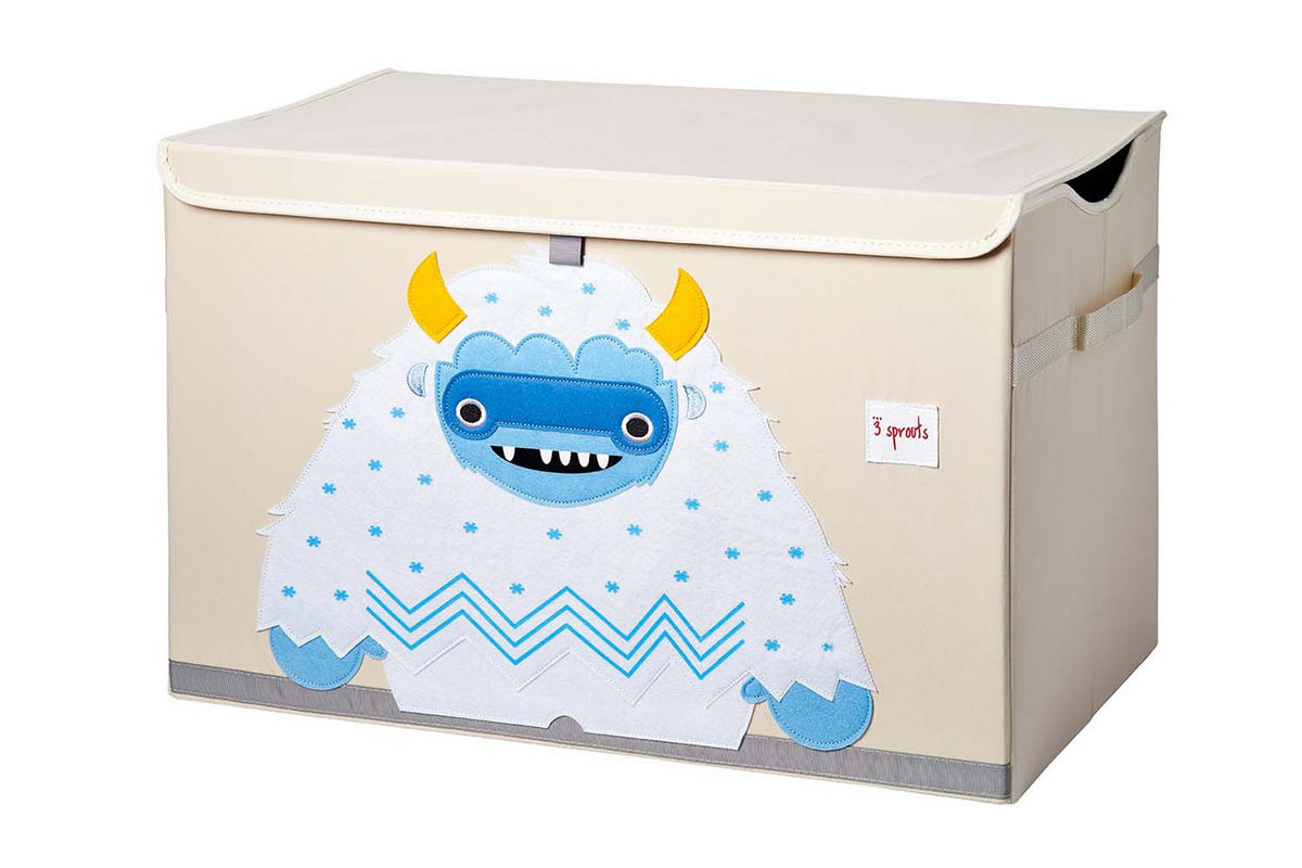 AUFBEWAHRUNGSKISTE Yeti 38x61x37cm - Naturfarben, Textil (61/37cm) - 3Sprouts