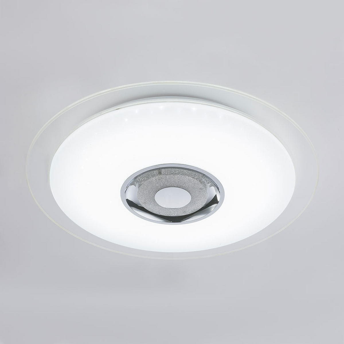 LED DECKENLEUCHTE Metall Weiß TUNE - Weiß, Metall (47.5/47.5/5.7cm) - Globo Lighting