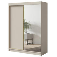SCHWEBETÜRENSCHRANK mit Spiegel Fiore 2D1L 150 Kaschmir/Gold - Kaschmir/Goldfarben, Holzwerkstoff/Metall (150/200/60cm) - mzm24