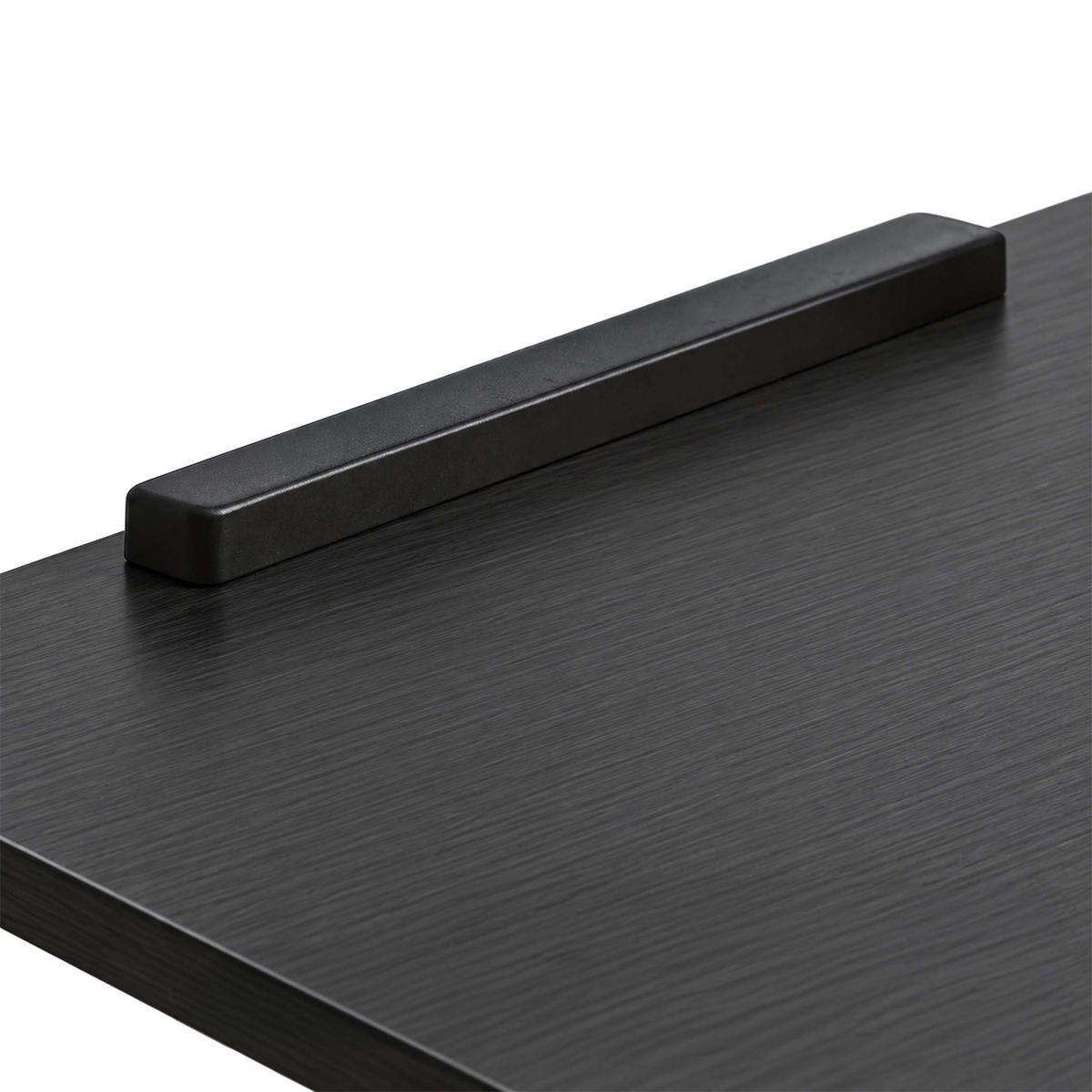 MASĂ negru reglabilă pe înălțime 60x40 cm - negru, material plastic/compozit lemnos (40/60/90cm) - Relaxdays