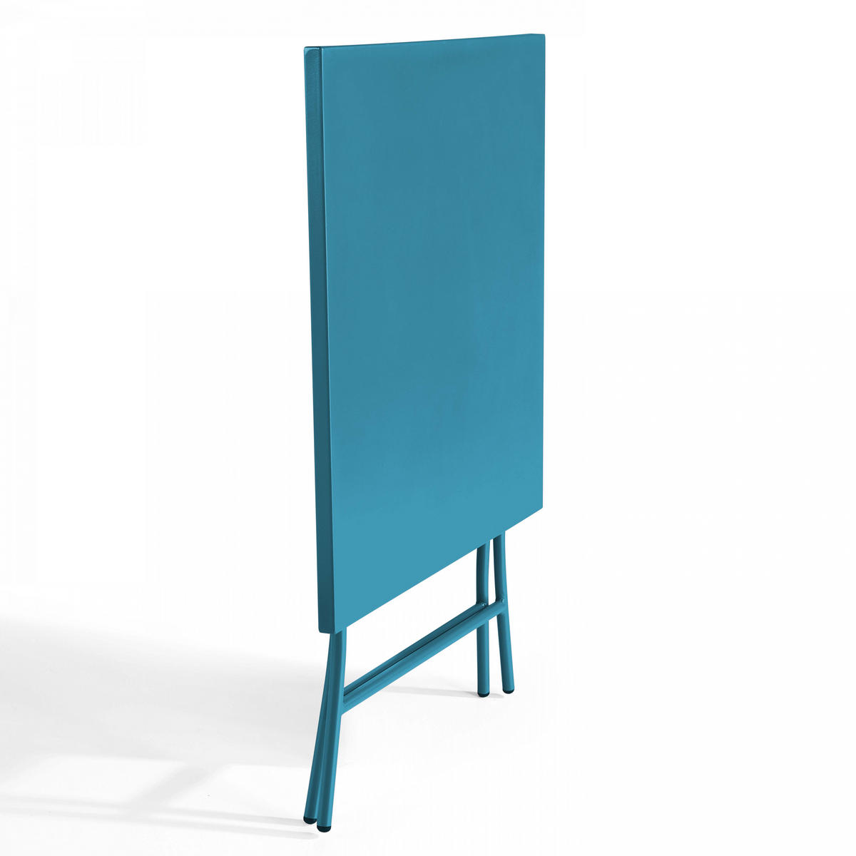 GARTENTISCH , klappbar, Pazifikblau - Blau, Metall (70/70/72cm) - Oviala