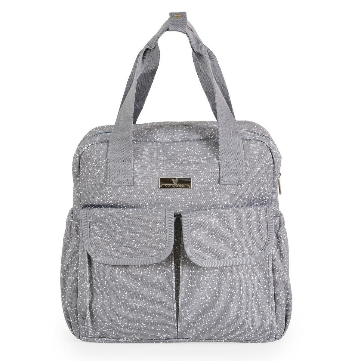 WICKELTASCHE Mivida grau Wickelunterlage, Reißverschluss, Schultergurte, Handtaschengurt, Clips - Grau, Textil (38/36/15cm) - Cangaroo