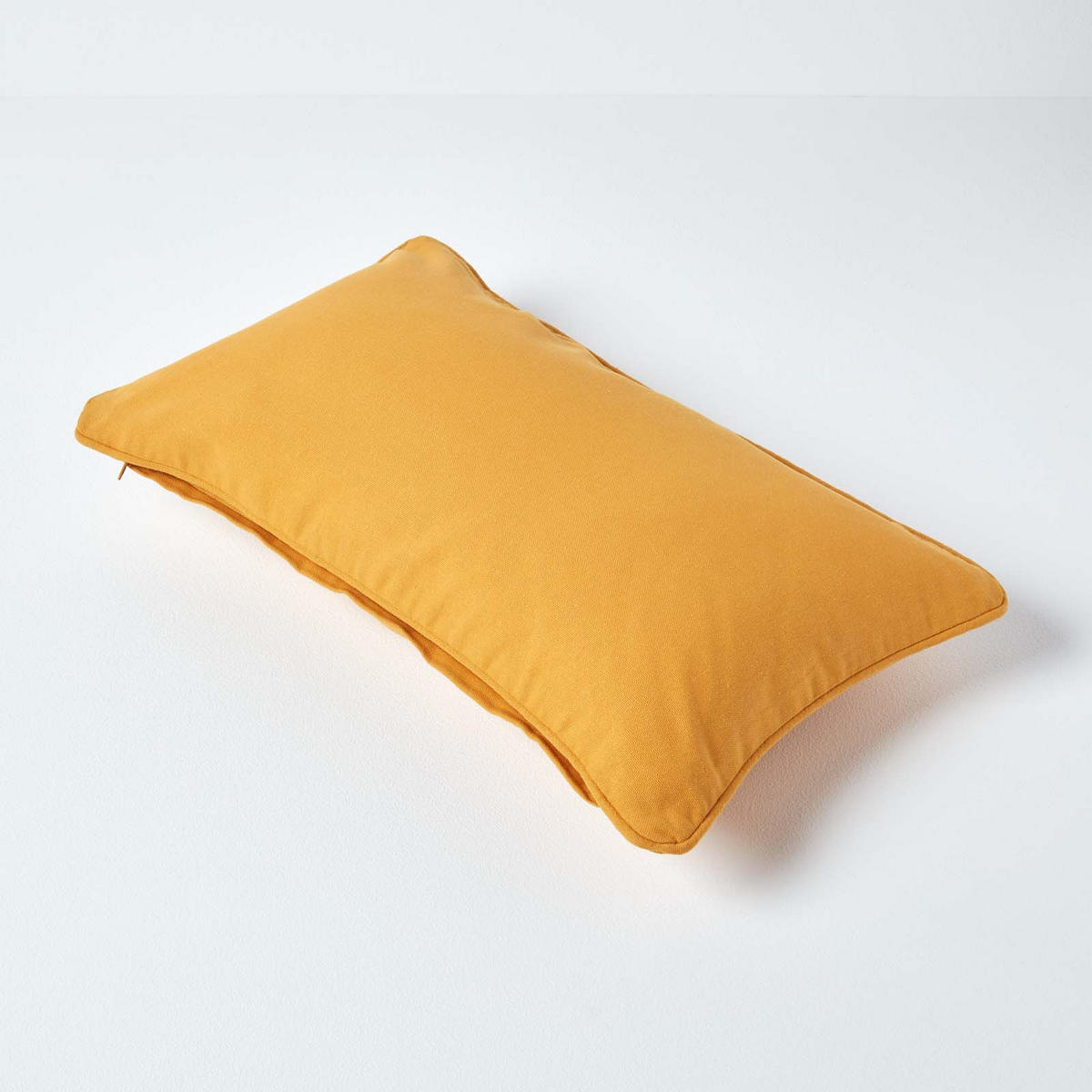 KISSENHÜLLE senfgelb 30/50 cm, 100% Baumwolle - Dunkelgelb, Textil (30/50cm) - Homescapes