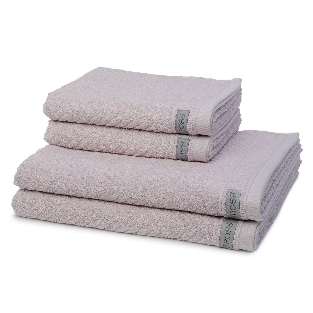 FROTTIERSET Smart 4-teilig - Hellgrau, Textil (50/100cm) - Ross