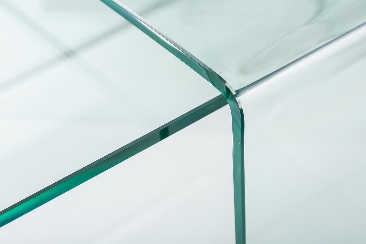 COUCHTISCH FANTOME Glas Transparent 100 cm 2er Set - Transparent/Braun, Glas (50/100/35cm) - riess-ambiente