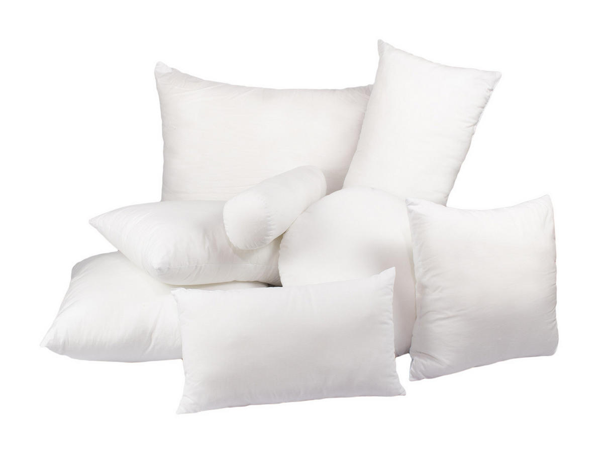 XL-NACKENROLLE PublikFree Faserbällchen 25/70 cm - Weiß, Naturmaterialien/Kunststoff (25/70cm) - beties Heimtextil