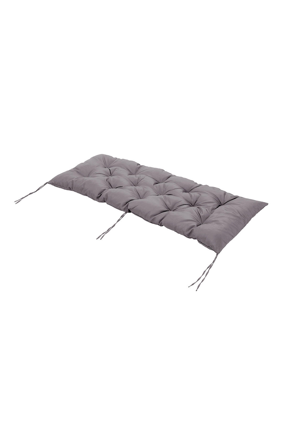 SITZKISSEN für Gartenbänke aus Polyester PP-Baumwolle in Dunkelgrau Leicht und tragbar 120 cm B x 50 cm T - Dunkelgrau, Textil (50/120cm) - Livingandhome