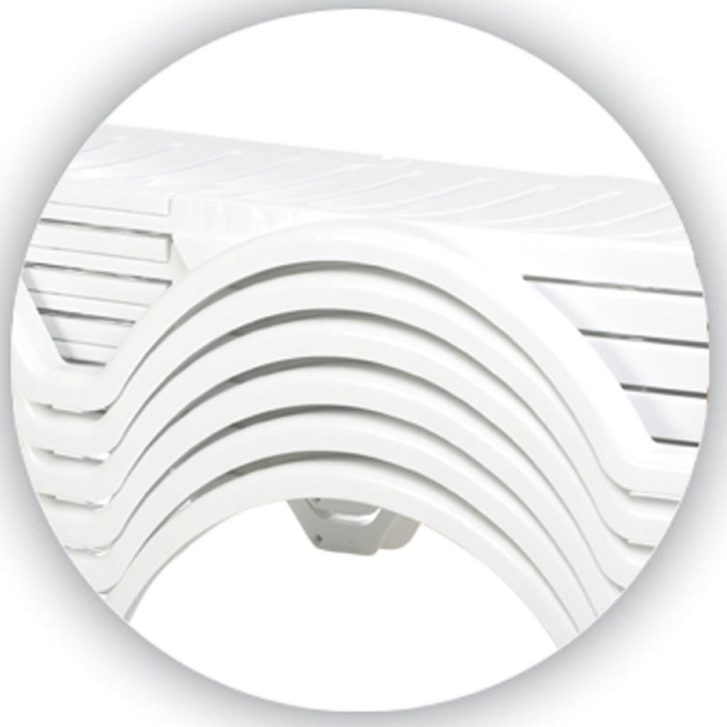 Thumbnail - TPFGarden Sonnenliege, Weiß, Kunststoff, 50x30x187 cm, Gartenmöbel, Gartenliegen