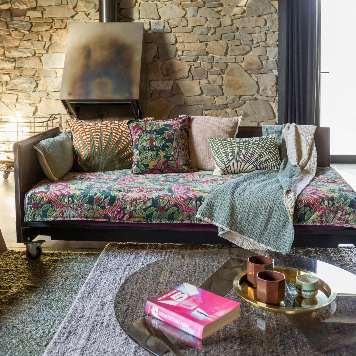 ÜBERWURF Emilio fichte 180 x 260 cm - Grün, Textil (180/260cm) - Vivaraise