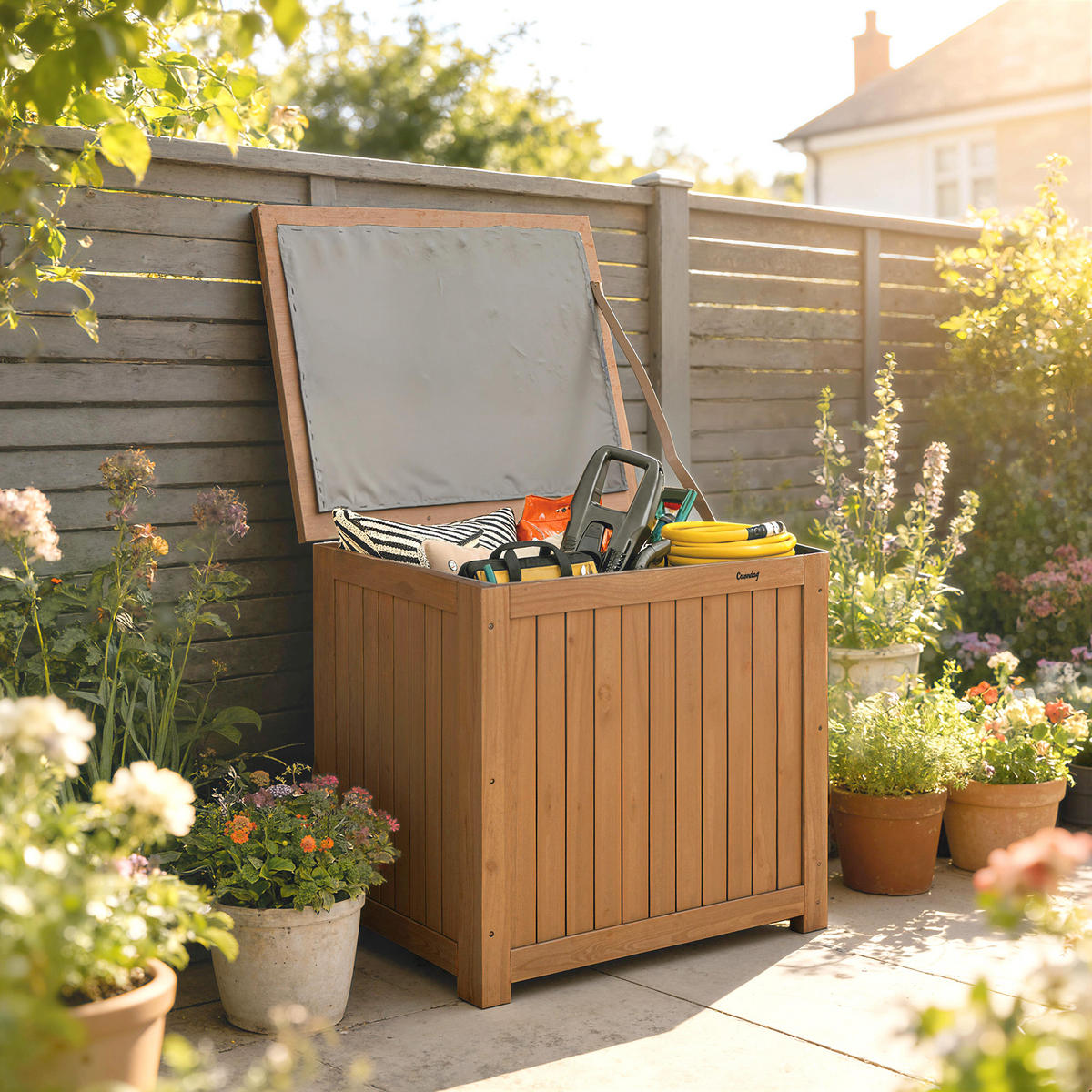 KISSENBOX DE-18687 Braun - Braun, Holzwerkstoff (51/58.5/63cm) - ComfortXL