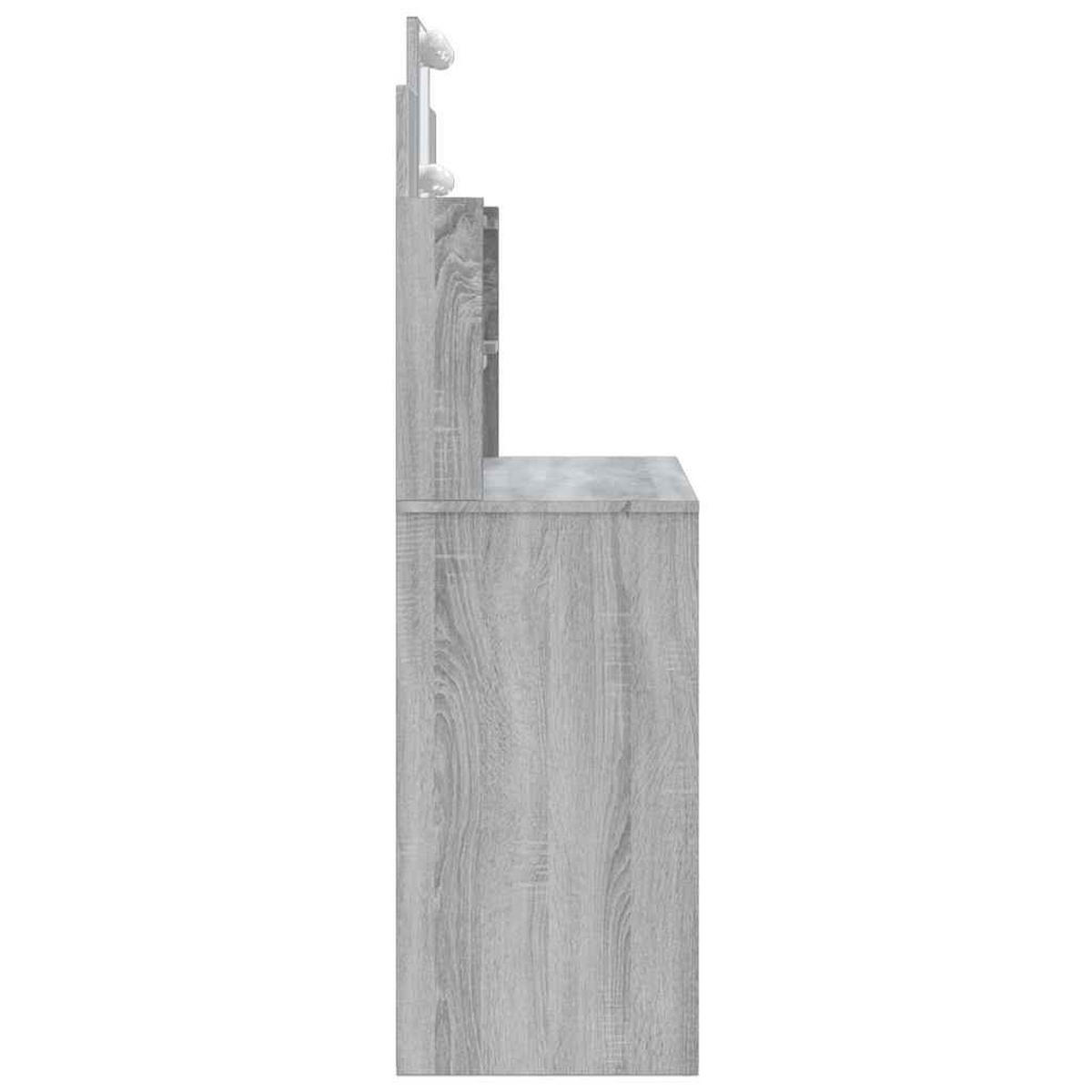 SCHMINKTISCH Curtis 96/40/142 cm - Schieferfarben, Holzwerkstoff (96/142/40cm) - Nettlife