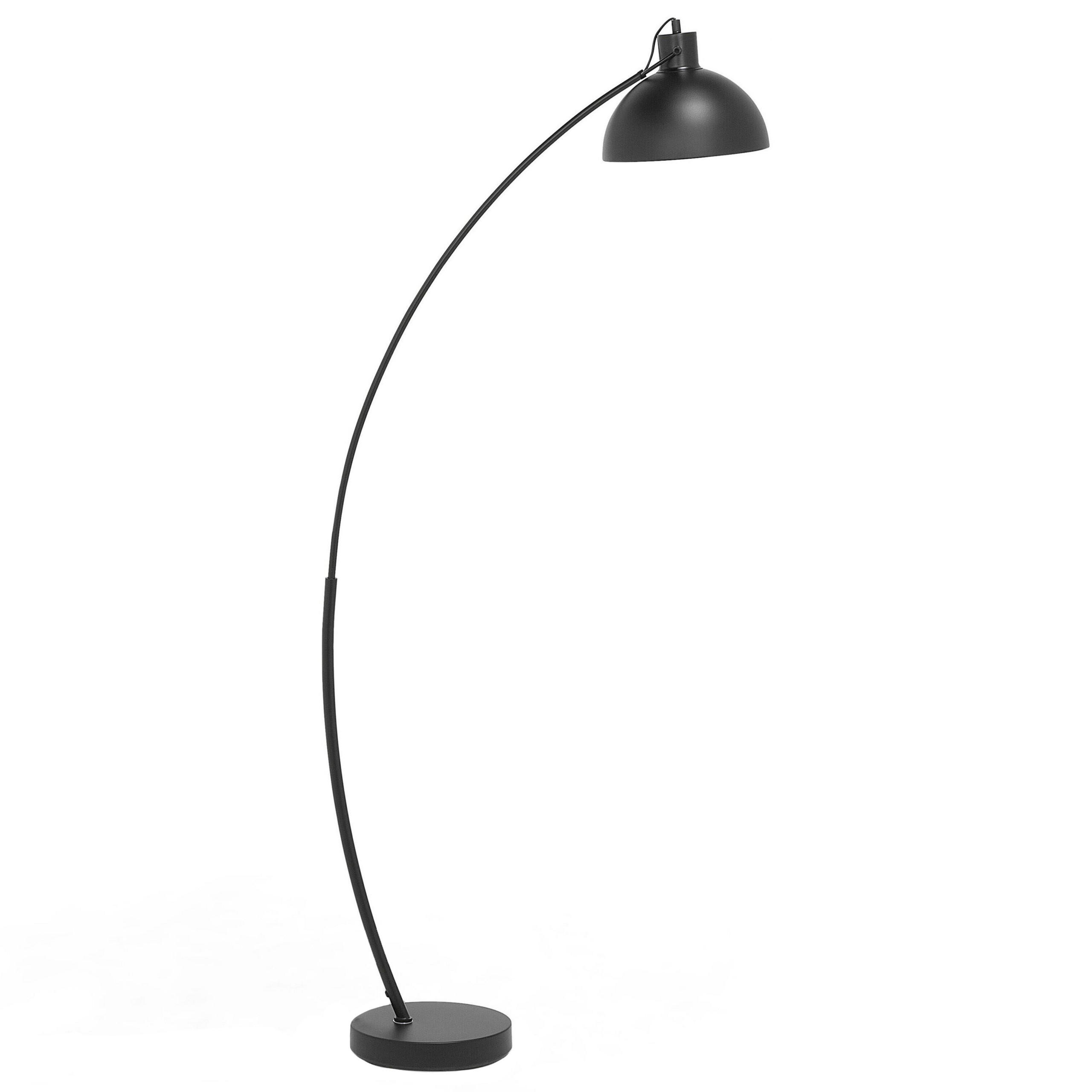 STEHLAMPE Dintel 25/25/155 cm - Schwarz, Metall (25/25/155cm) - Beliani
