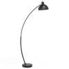 STEHLAMPE Dintel 25/25/155 cm - Schwarz, Metall (25/25/155cm) - Beliani